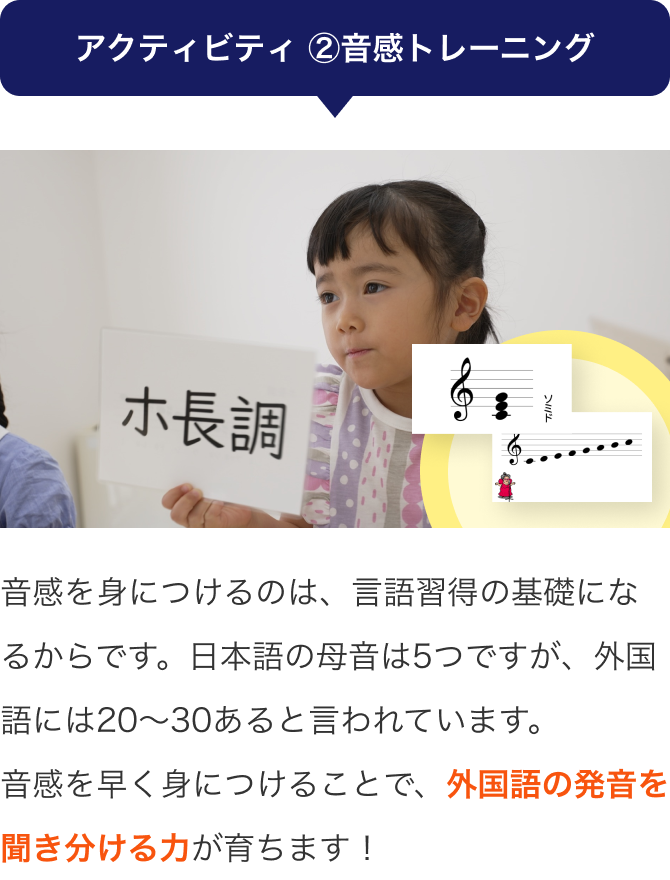 アクティビティ ②音感トレーニング